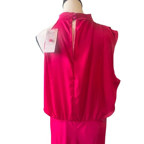 NWT size XL women’s pink elephant long gown Maxi dress - Picture 6 of 9